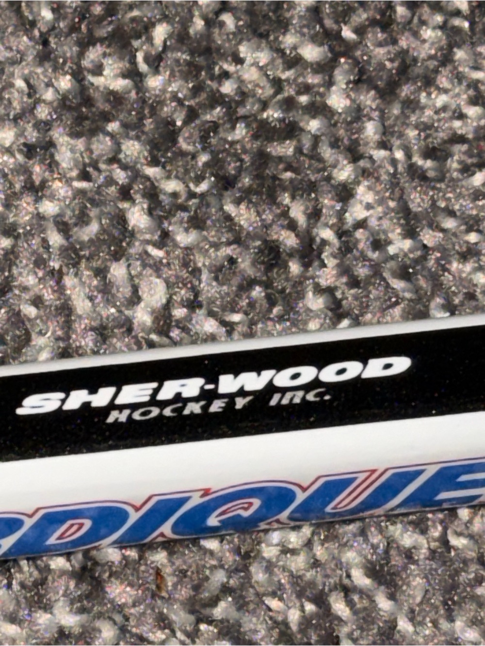 NHL Vintage Hockey Sherwood Quebec Nordiques Mini Composite Stick Collectible Us - Picture 15 of 16